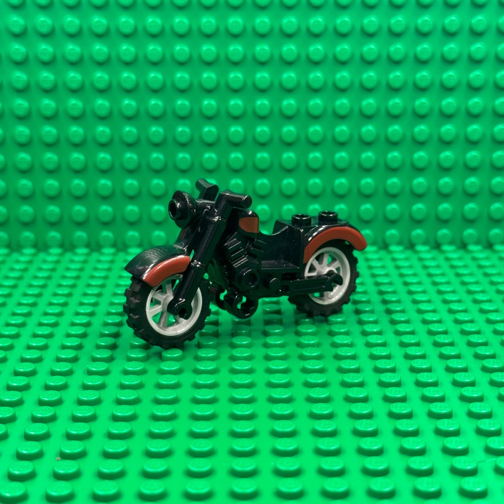 LEGO 7196 印第安那瓊斯 復古摩托車 深紅色 85983pb01c01-細節圖2