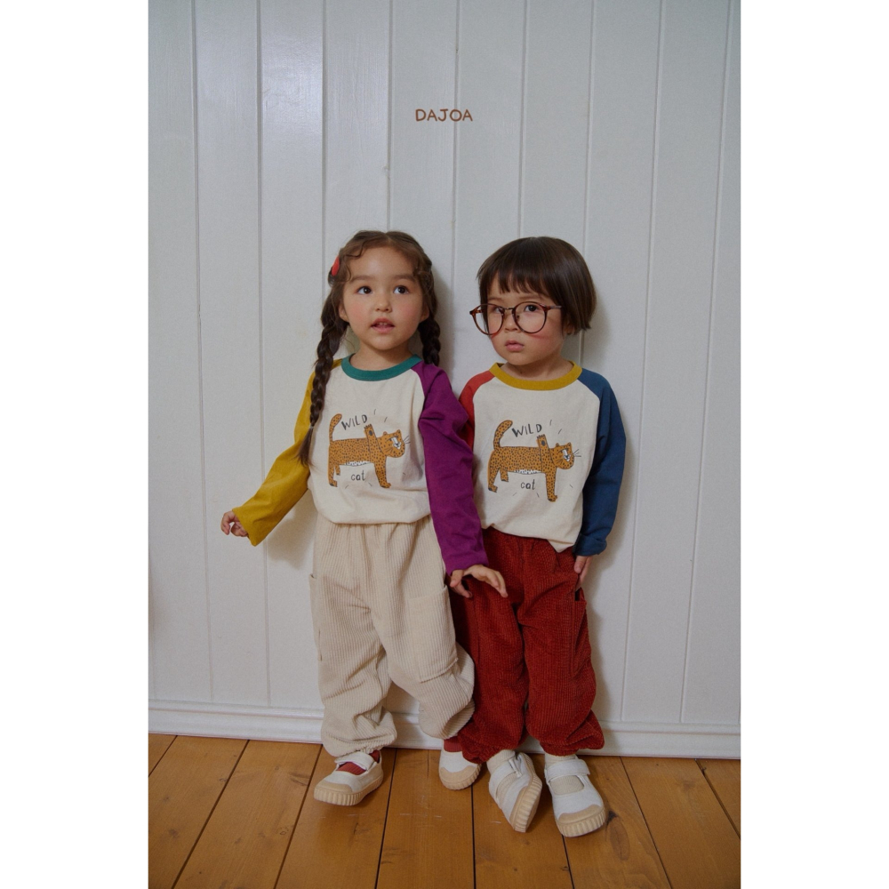 DAJOA 秋季新款 直紋大口袋慢跑褲 白色 現貨13-細節圖3