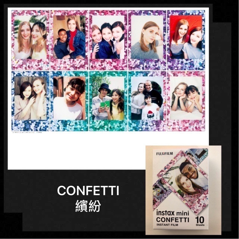富士 instax 拍立得相機 拍立得底片 五彩繽紛 空白底片 白邊 卡通 mini12 link2 evo link-細節圖3
