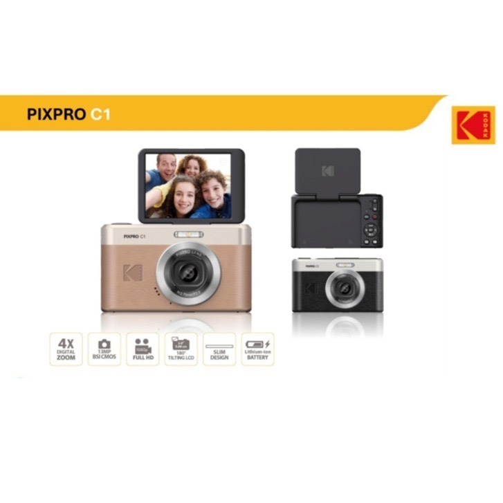 KODAK PIXPRO C1 翻轉螢幕180度 Kodak C1 ccd相機 數位相機 fz55-細節圖2