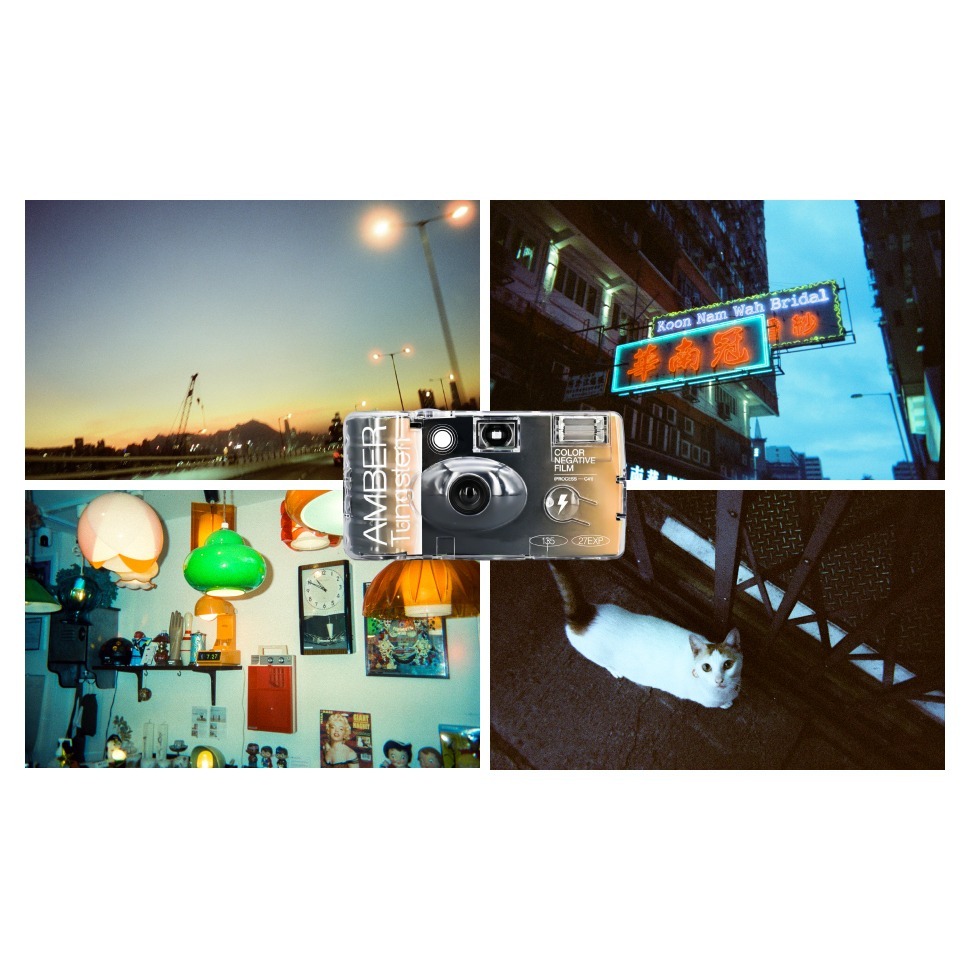 【限時購】現貨 RETO Amber 800 35mm 拋棄式 底片相機（鎢絲燈）TUNGSTEN 一次性相機 冷藍色系-細節圖4