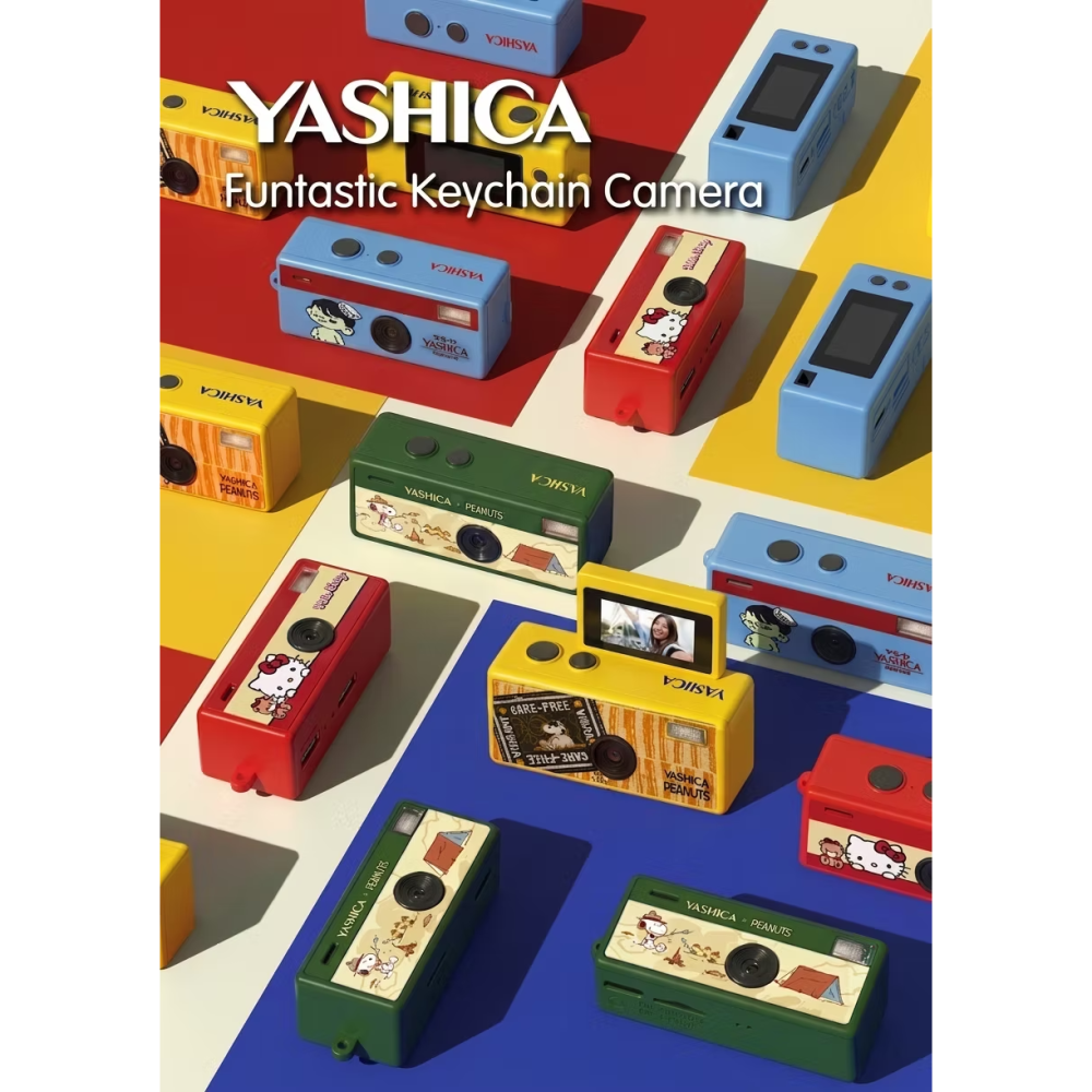 現貨 YASHICA x  Hello Kitty xPeanuts  鑰匙圈數位迷你相機 翻轉螢幕 史努比-細節圖3