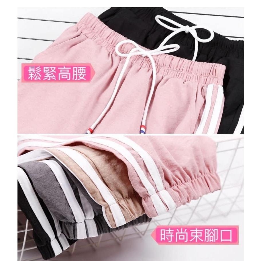 現貨快速出貨 時尚束腳口設計冰絲麻棉超涼感運動褲休閒褲F/加大兩種尺碼衣櫥必備款 有口袋 長褲-細節圖3