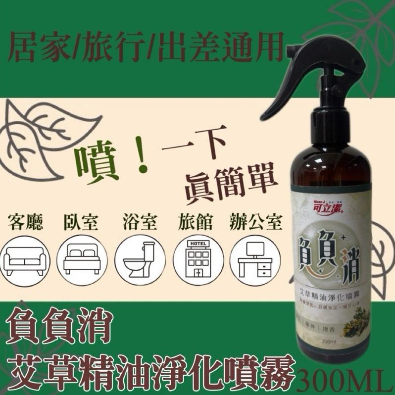 【現貨商品 快速出貨】負負消 艾草精油淨化噴霧 300ML-細節圖2