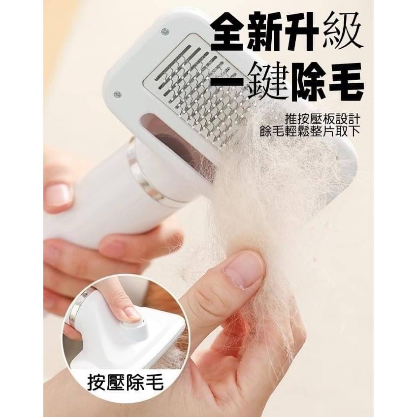 【現貨商品 快速出貨】寵物乾濕兩用手持吹毛刷 27*12*12cm 人體工程學機身設計 一鍵除毛 蜂巢式進風網-細節圖3