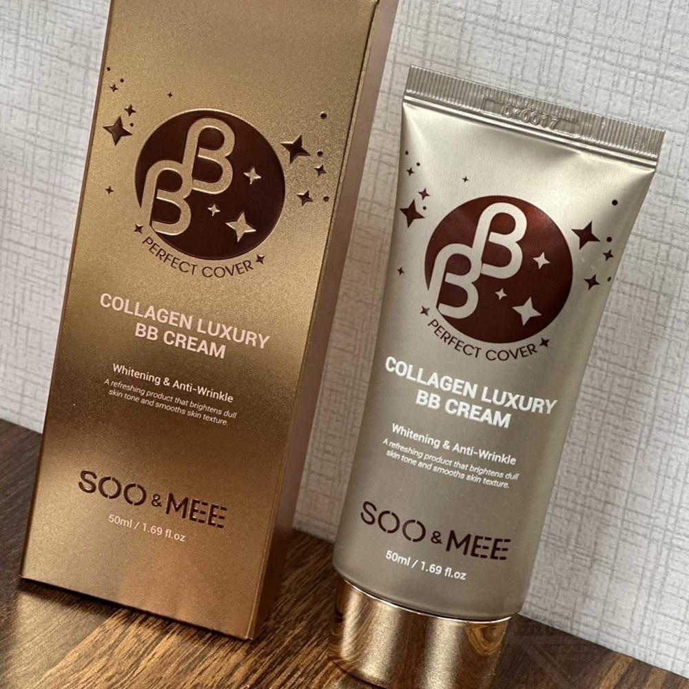 【現貨商品 快速出貨】韓國製造 SOO&MEE 璀璨亮白鎏金BB霜50ml-細節圖2