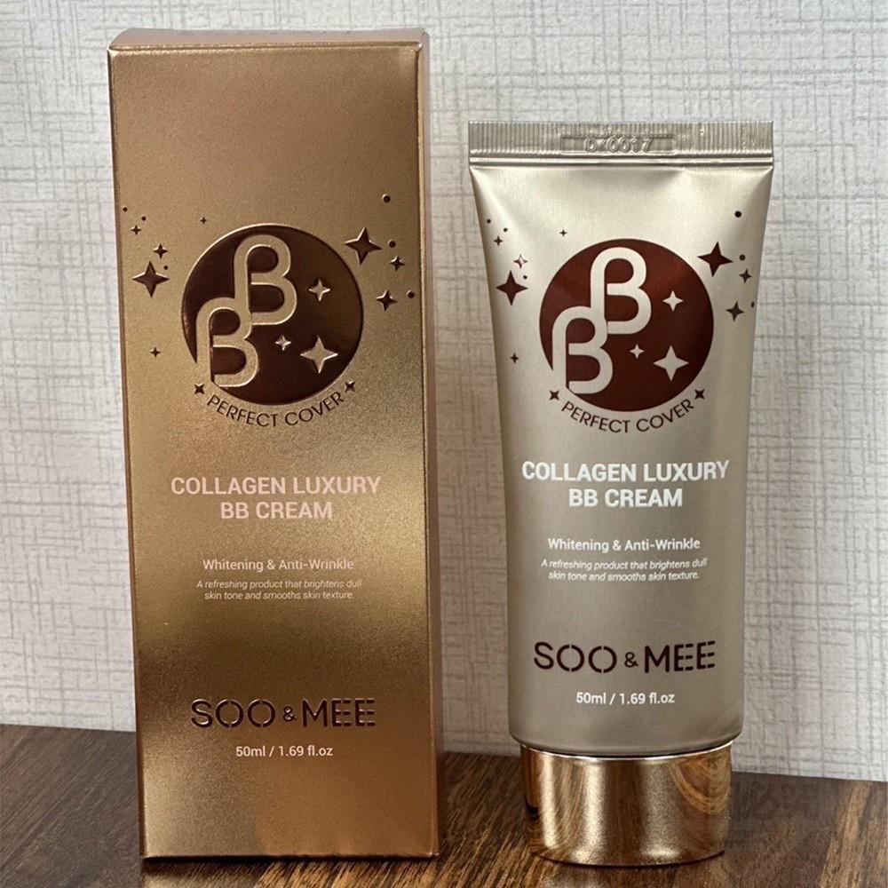 【現貨商品 快速出貨】韓國製造 SOO&MEE 璀璨亮白鎏金BB霜50ml-細節圖3