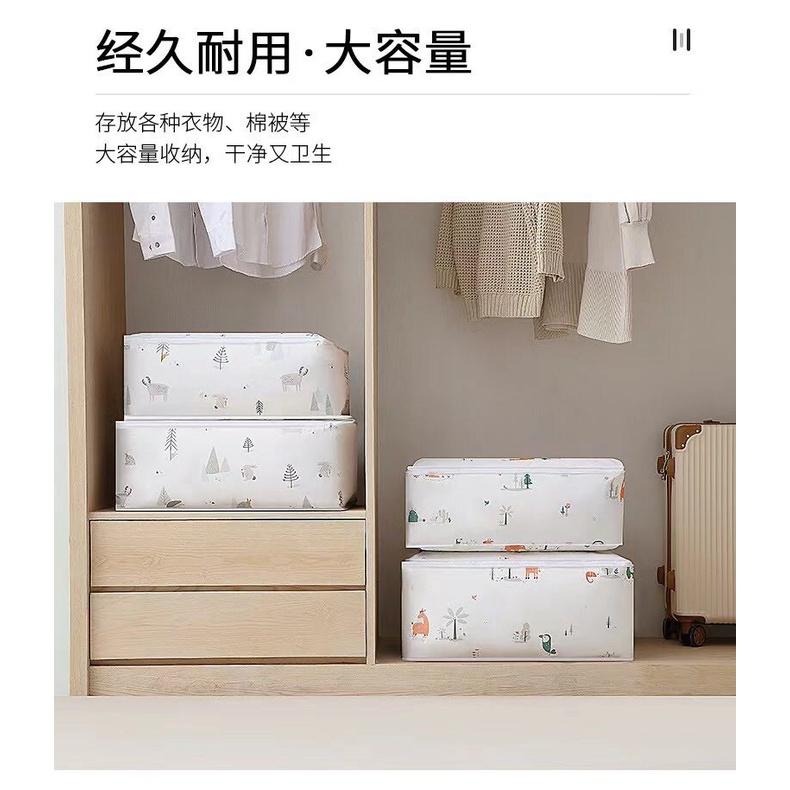 【現貨商品 快速出貨】束口棉被袋 歐風印花棉被收納束口袋 束口防潮棉被袋 防水被子收納-細節圖4