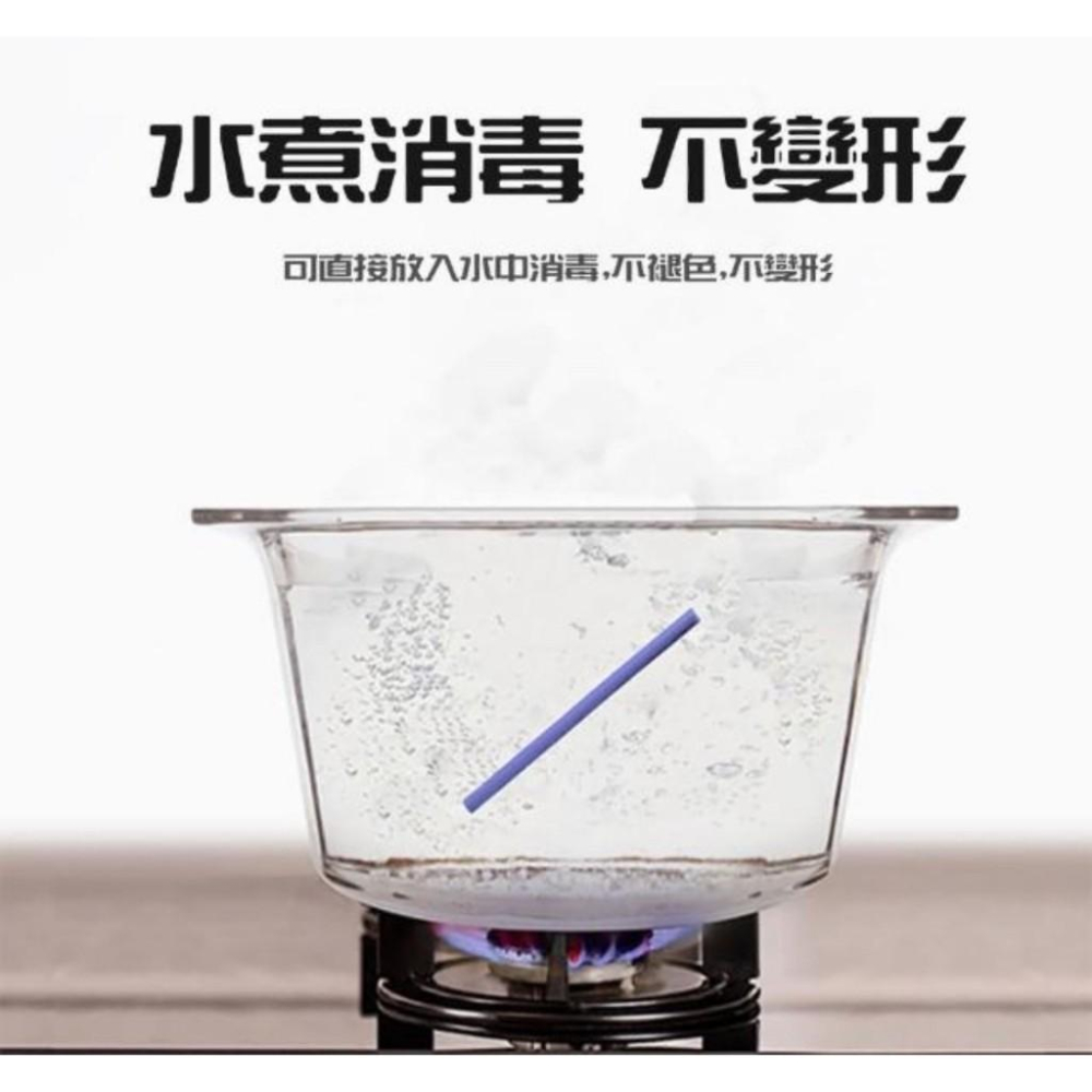 【現貨商品 快速出貨】可拆卡扣式環保矽膠軟吸管4入組-細節圖6