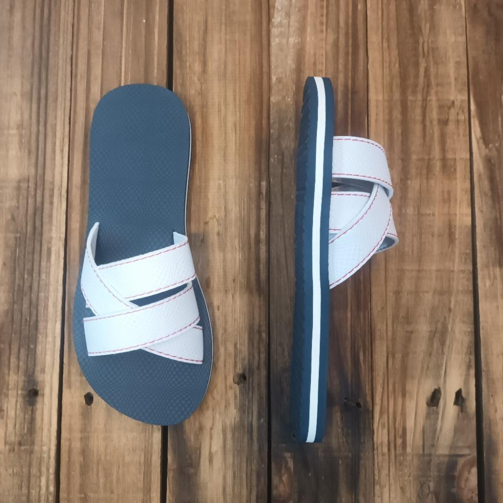 【雅鉑-無印】82401 藍 簡約風室內拖鞋 交錯室內拖鞋 超輕止滑拖鞋-細節圖6