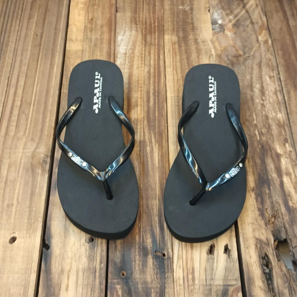 【APAUL 雅鉑】31411  黑 增高夾腳拖鞋 厚底人字拖鞋-細節圖2