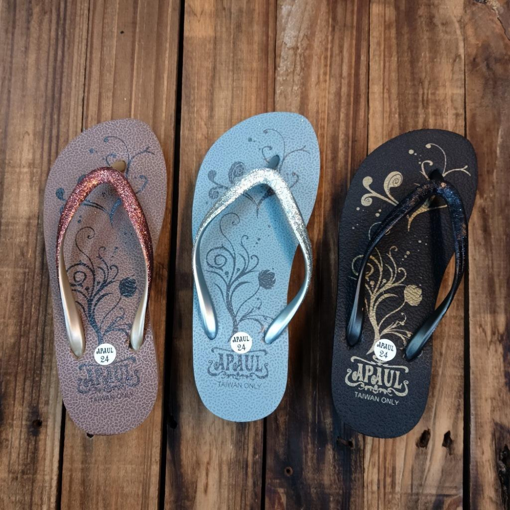 【APAUL 雅鉑】31016-3 古銅金 船型夾腳拖鞋 厚底人字拖鞋-細節圖5