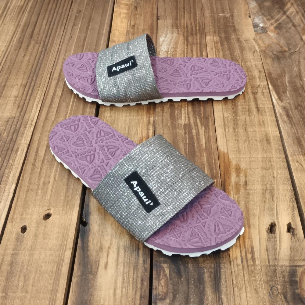 【APAUL 雅鉑】12405 灰+多色  雅鉑紋拖鞋  透氣一字拖鞋 橡膠防臭防滑居家外出拖鞋-細節圖5
