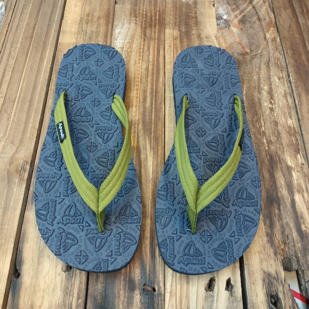 【APAUL雅鉑】32407-1 墨綠/藍 細帶拖鞋 橡膠夾腳拖鞋 男女人字拖 織帶夾腳拖鞋-細節圖4
