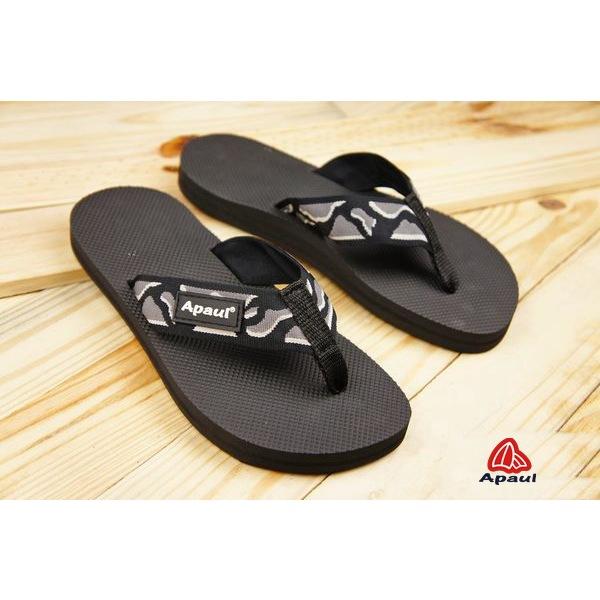 【APAUL 雅鉑】31307-咖.黑色系 夾腳進化款拖鞋 足弓拖鞋 超止滑拖鞋-細節圖4