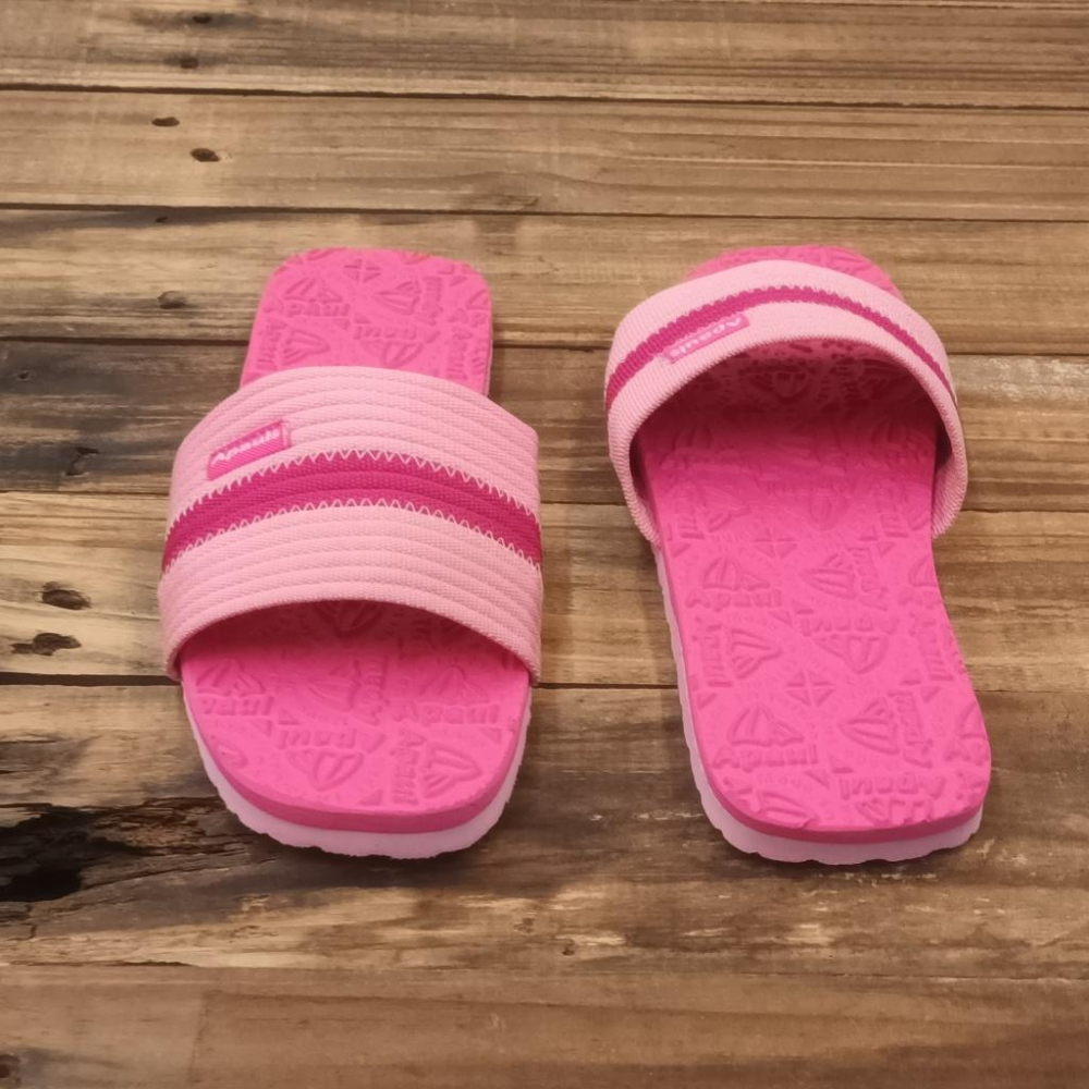 【APAUL 雅鉑】12207-6  粉/桃 雅鉑紋一字拖鞋  親子拖鞋  旅行拖鞋  時尚拖鞋 止滑拖鞋-細節圖3