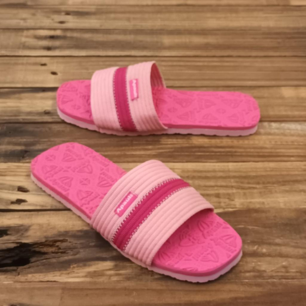 【APAUL 雅鉑】12207-6  粉/桃 雅鉑紋一字拖鞋  親子拖鞋  旅行拖鞋  時尚拖鞋 止滑拖鞋-細節圖4
