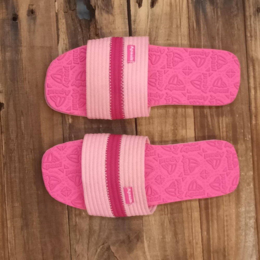 【APAUL 雅鉑】12207-6  粉/桃 雅鉑紋一字拖鞋  親子拖鞋  旅行拖鞋  時尚拖鞋 止滑拖鞋-細節圖5