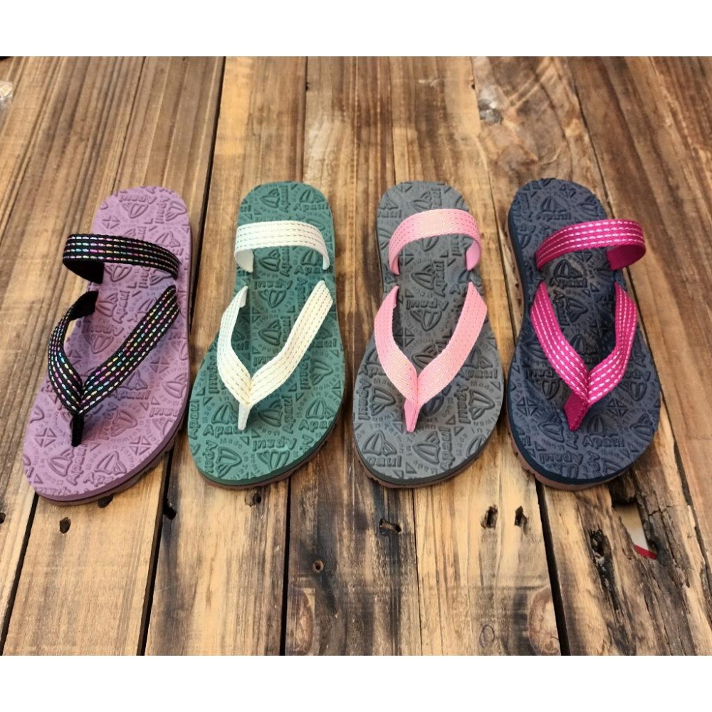 【APAUL雅鉑品牌鞋】52401-3 粉/灰 繽紛涼拖鞋 手作涼拖鞋 經典涼拖鞋 男女款涼拖鞋-細節圖5