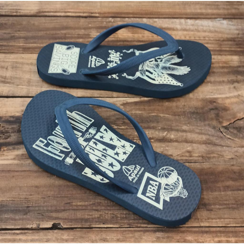 【APAUL雅鉑】31809- 藍 彈性耳帶童人字拖 彈力底人字拖 矽膠鞋帶 童鞋-細節圖3