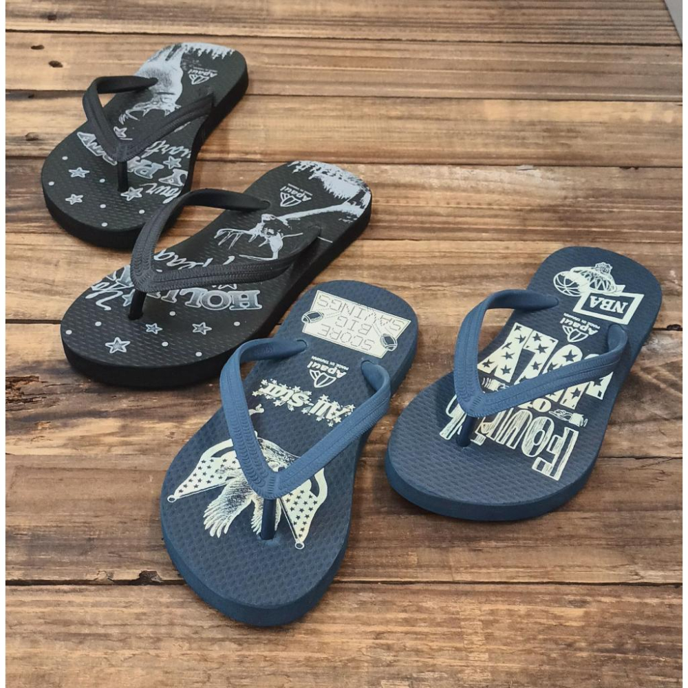 【APAUL雅鉑】31809- 藍 彈性耳帶童人字拖 彈力底人字拖 矽膠鞋帶 童鞋-細節圖4