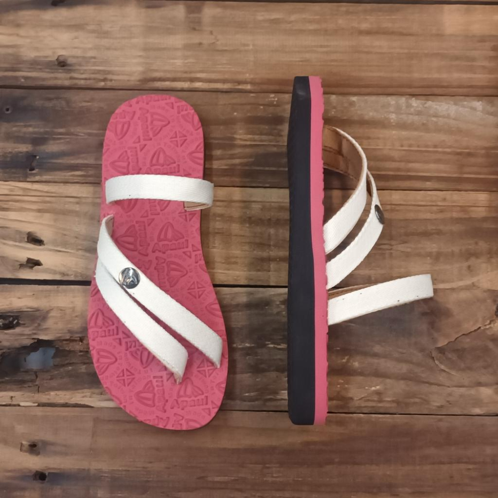 【APAUL雅鉑】52303-9 米白/酒紅 多色系涼拖鞋 手作涼拖鞋 經典涼拖鞋 限定男女款涼拖鞋-細節圖4