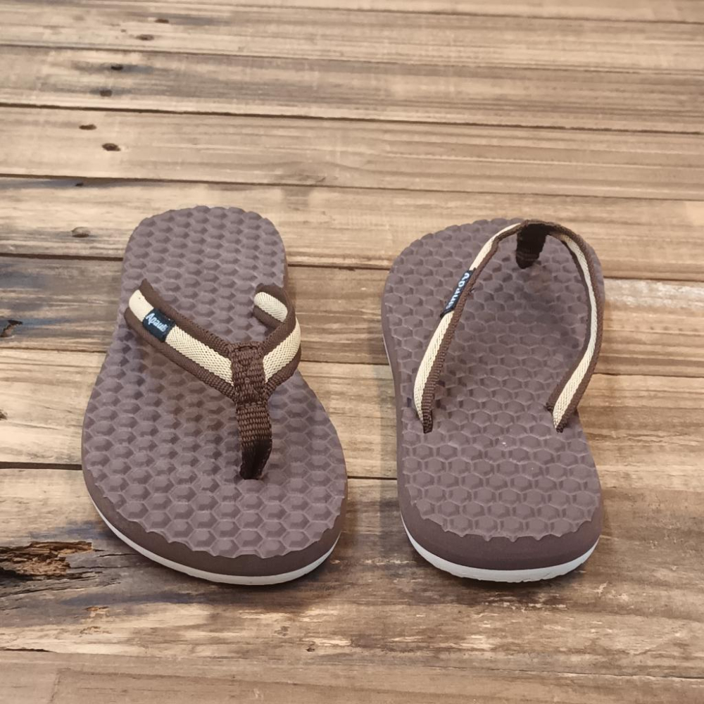 【APAUL雅鉑】31612 咖-細帶夾腳拖 斜度橡膠拖鞋-細節圖4