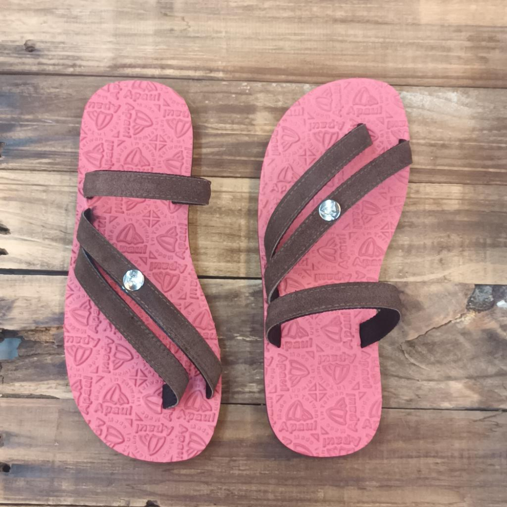 【APAUL雅鉑】52303-2 咖/酒紅 多色涼拖鞋 手作涼拖鞋 經典涼拖鞋 限定男女款涼拖鞋-細節圖2