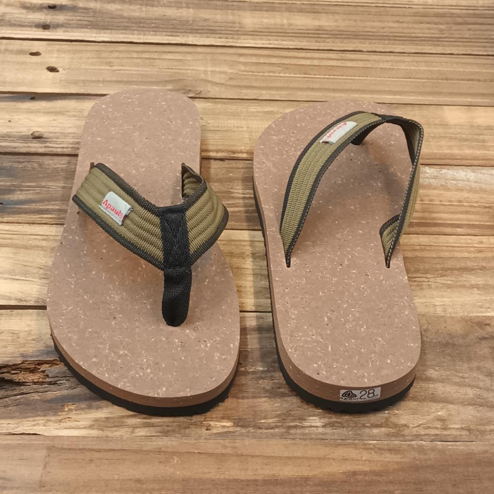 【APAUL 雅鉑】32303 軟木紋拖鞋 厚底夾腳拖 止滑顆粒拖鞋-細節圖2