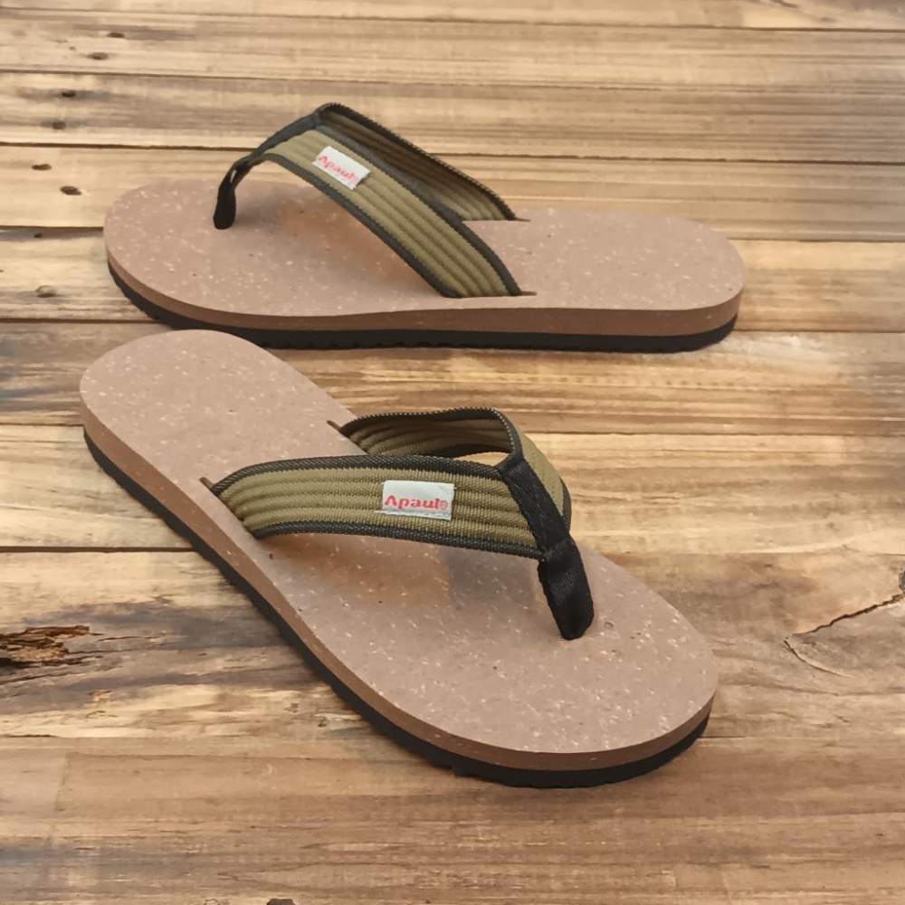 【APAUL 雅鉑】32303 軟木紋拖鞋 厚底夾腳拖 止滑顆粒拖鞋-細節圖4