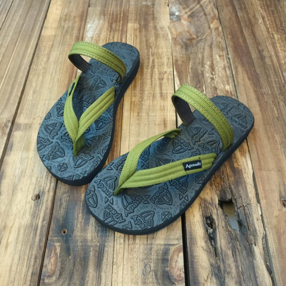 【APAUL雅鉑品牌鞋】52301黑色亮彩涼拖鞋 手作涼拖鞋 經典涼拖鞋 限定男女款涼拖鞋-細節圖6