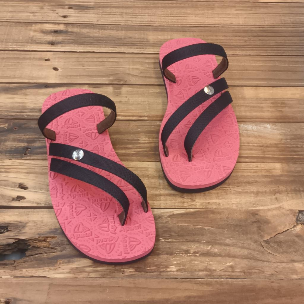 【APAUL雅鉑】52303-8 黑/酒紅 多色涼拖鞋 手作涼拖鞋 經典涼拖鞋 限定男女款涼拖鞋-細節圖3