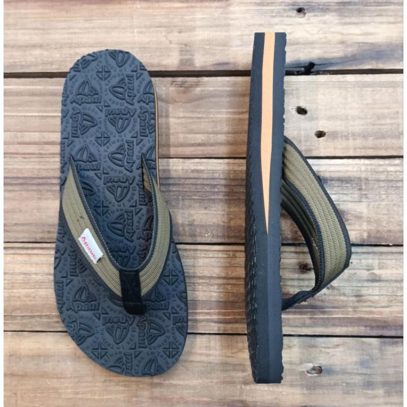 【APAUL 雅鉑】32302  黑咖 雅鉑紋人字拖鞋 加厚夾腳拖 橡膠立體紋夾腳拖鞋-細節圖2