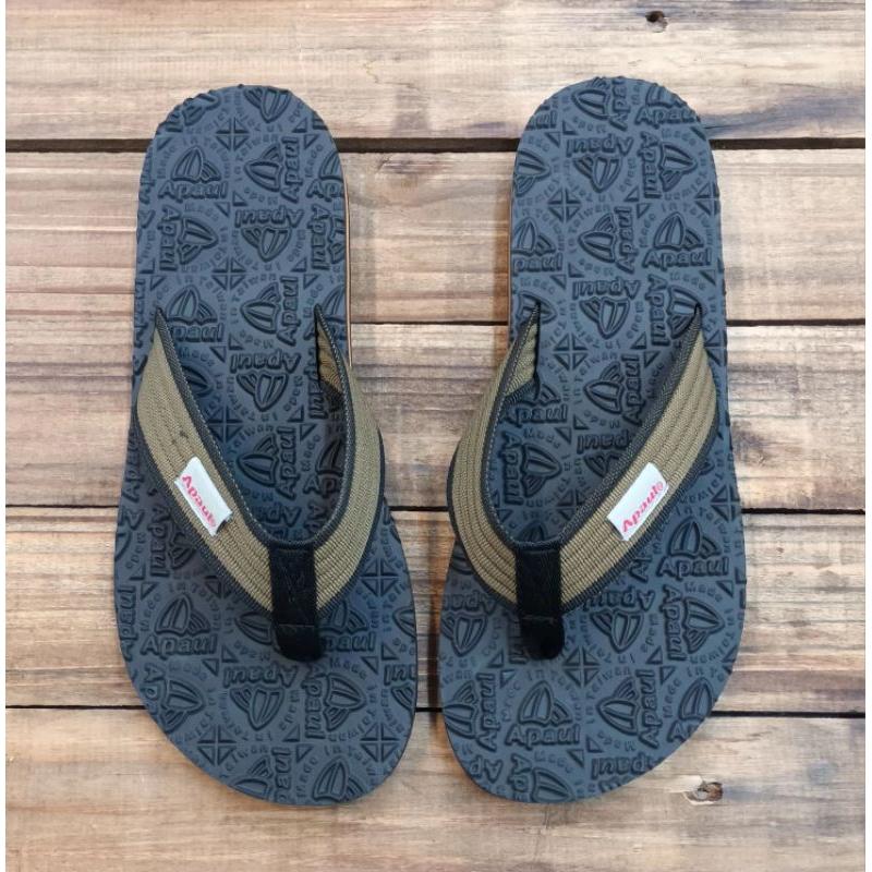 【APAUL 雅鉑】32302  黑咖 雅鉑紋人字拖鞋 加厚夾腳拖 橡膠立體紋夾腳拖鞋-細節圖3