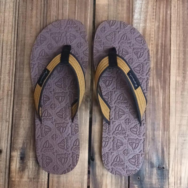 【APAUL雅鉑】31601黑咖-經典雅鉑紋夾腳拖-細節圖2