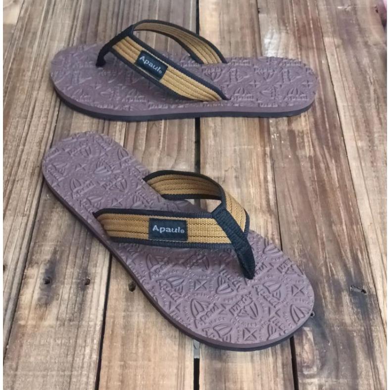 【APAUL雅鉑】31601黑咖-經典雅鉑紋夾腳拖-細節圖3