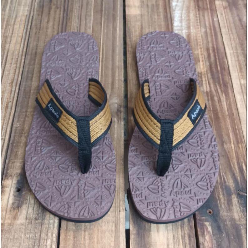 【APAUL雅鉑】31601黑咖-經典雅鉑紋夾腳拖-細節圖4