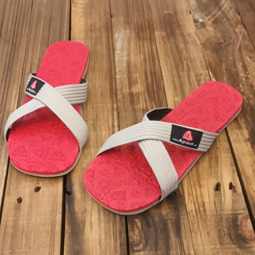 【APAUL 雅鉑】22303-2 四色 親子交叉拖鞋 天然橡膠拖鞋 超防滑拖鞋-細節圖4