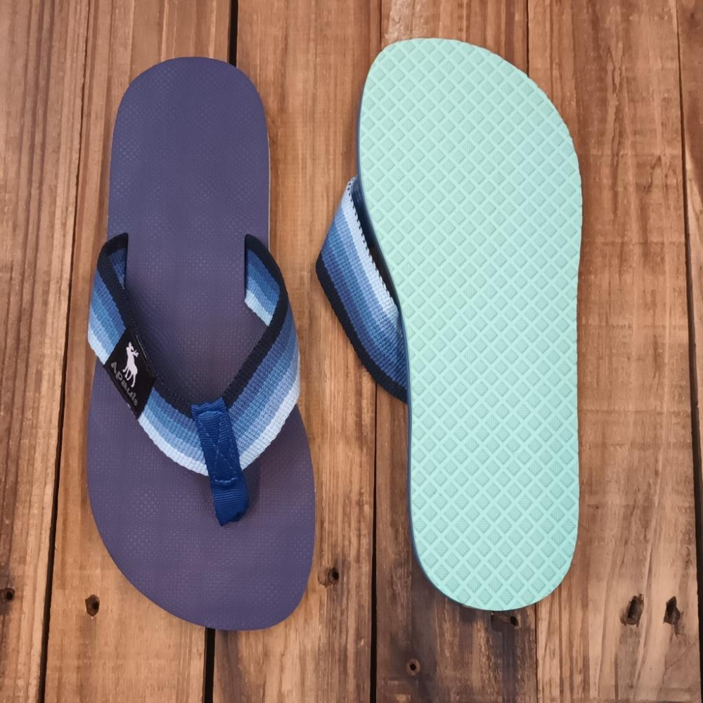 【APAUL 雅鉑】30501 藍 平紋夾腳拖鞋 止滑橡膠拖鞋  男生夾腳拖-細節圖2