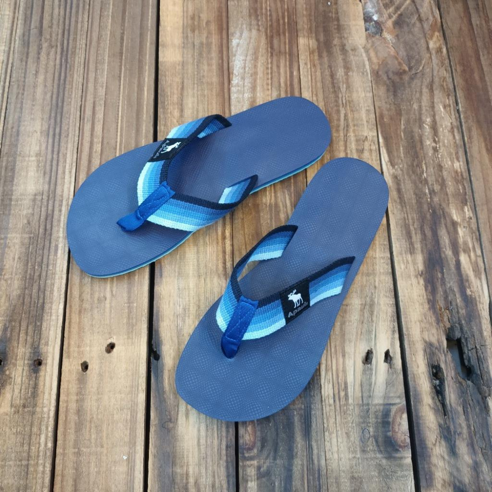 【APAUL 雅鉑】30501 藍 平紋夾腳拖鞋 止滑橡膠拖鞋  男生夾腳拖-細節圖5