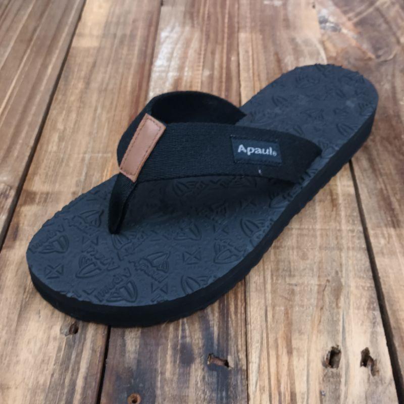 【APAUL雅鉑】32207-黑 軟Q進化拖鞋 加厚耐磨夾腳拖-細節圖2