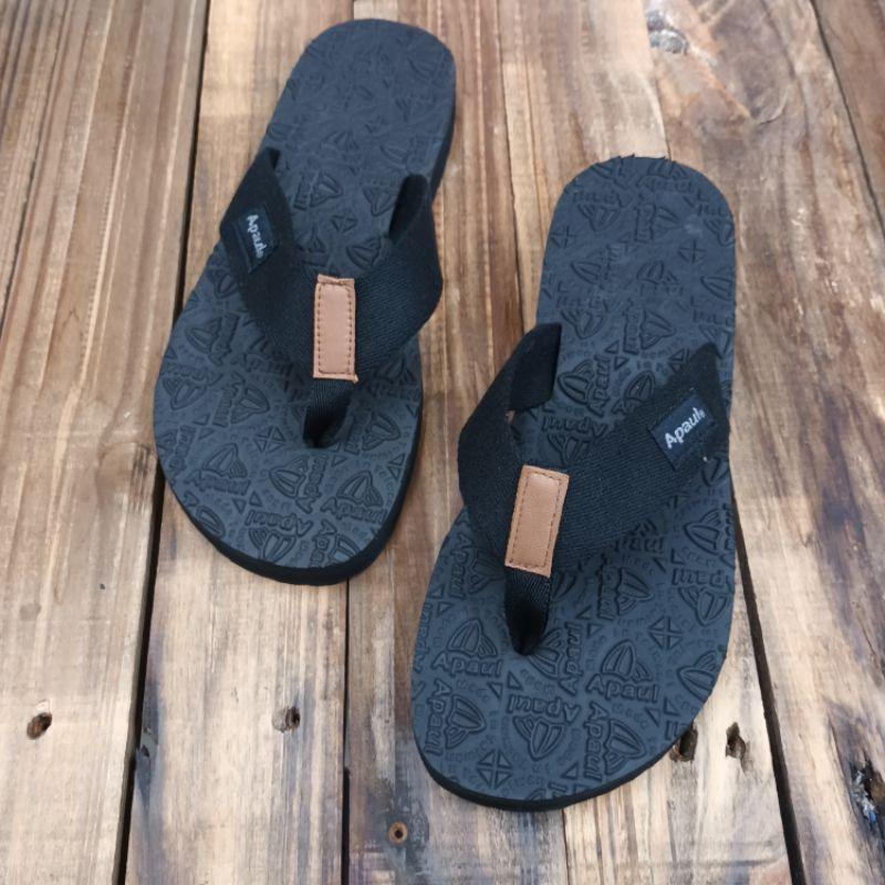 【APAUL雅鉑】32207-黑 軟Q進化拖鞋 加厚耐磨夾腳拖-細節圖4