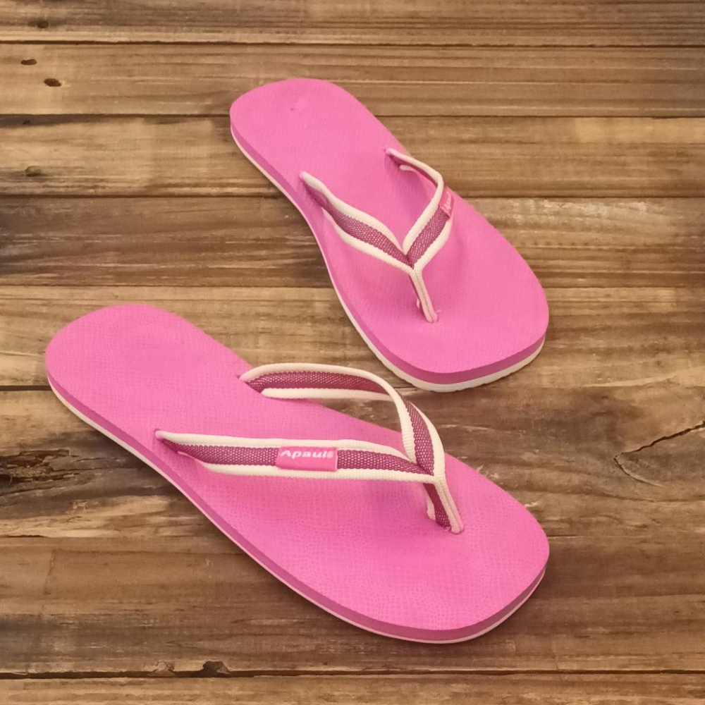 【APAUL 雅鉑】30502 米桃 細帶人字拖 平底橡膠拖 止滑夾腳拖-細節圖4