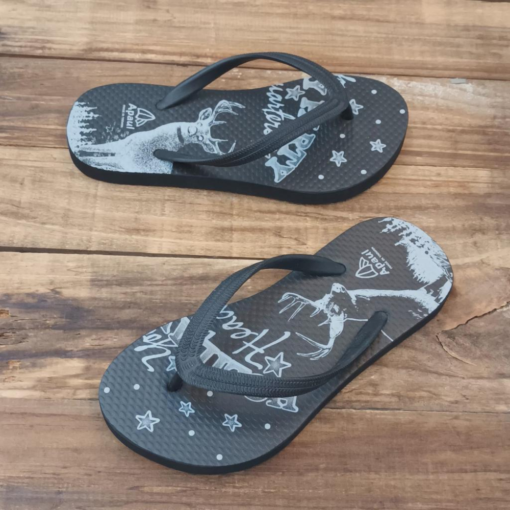 【APAUL雅鉑】31809- 黑 彈性耳帶童人字拖 彈力底人字拖 矽膠人字拖 防水防滑拖鞋-細節圖5