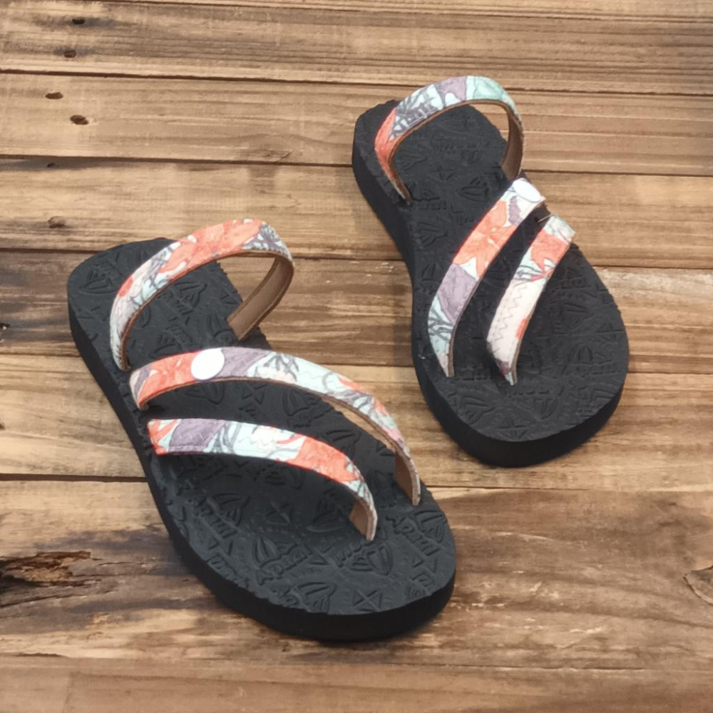 【APAUL雅鉑】52305-3 花圖騰/黑 多色涼拖鞋 手作涼拖鞋 經典涼拖鞋 限定男女款涼拖鞋-細節圖3