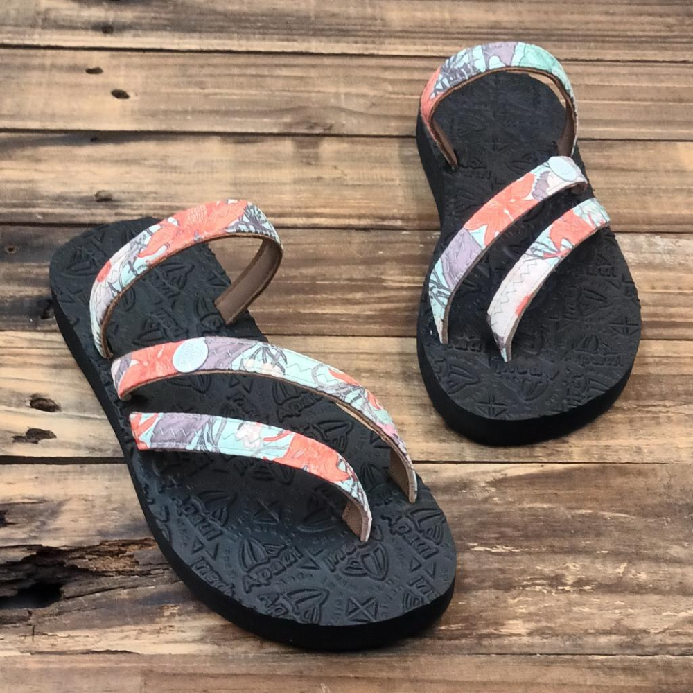 【APAUL雅鉑】52305-3 花圖騰/黑 多色涼拖鞋 手作涼拖鞋 經典涼拖鞋 限定男女款涼拖鞋-細節圖5