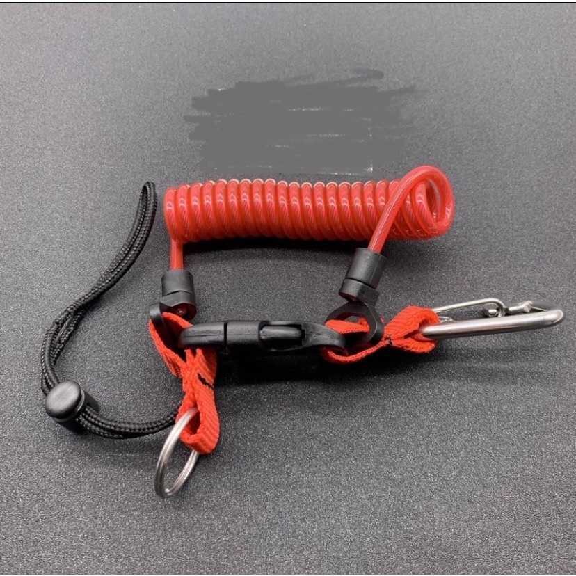 濳傢◖現貨◖相機 潛水 釣魚 不銹鋼彈簧扣 QQ繩 潛水快卸扣 失手繩-細節圖4