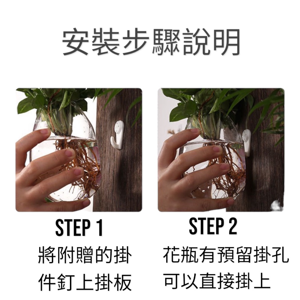 濳傢獨家◖現貨◖ 日式創意花瓶✨水培植栽 室內室外懸掛式水培植物 壁掛式水耕植物小花瓶-細節圖5