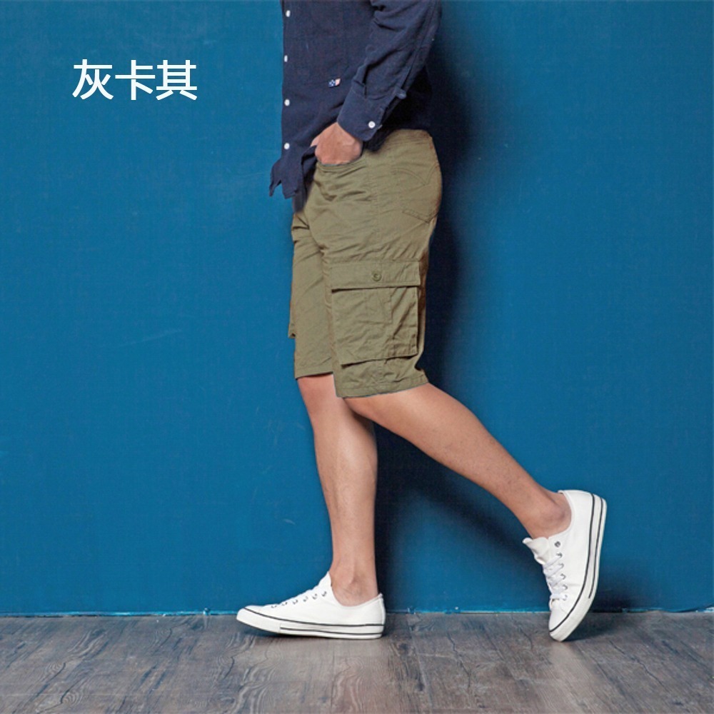 KASO 多口袋彈性短褲 側袋工作褲 短褲 工裝褲 休閒短褲 男 女 透氣 2649 6006-細節圖8