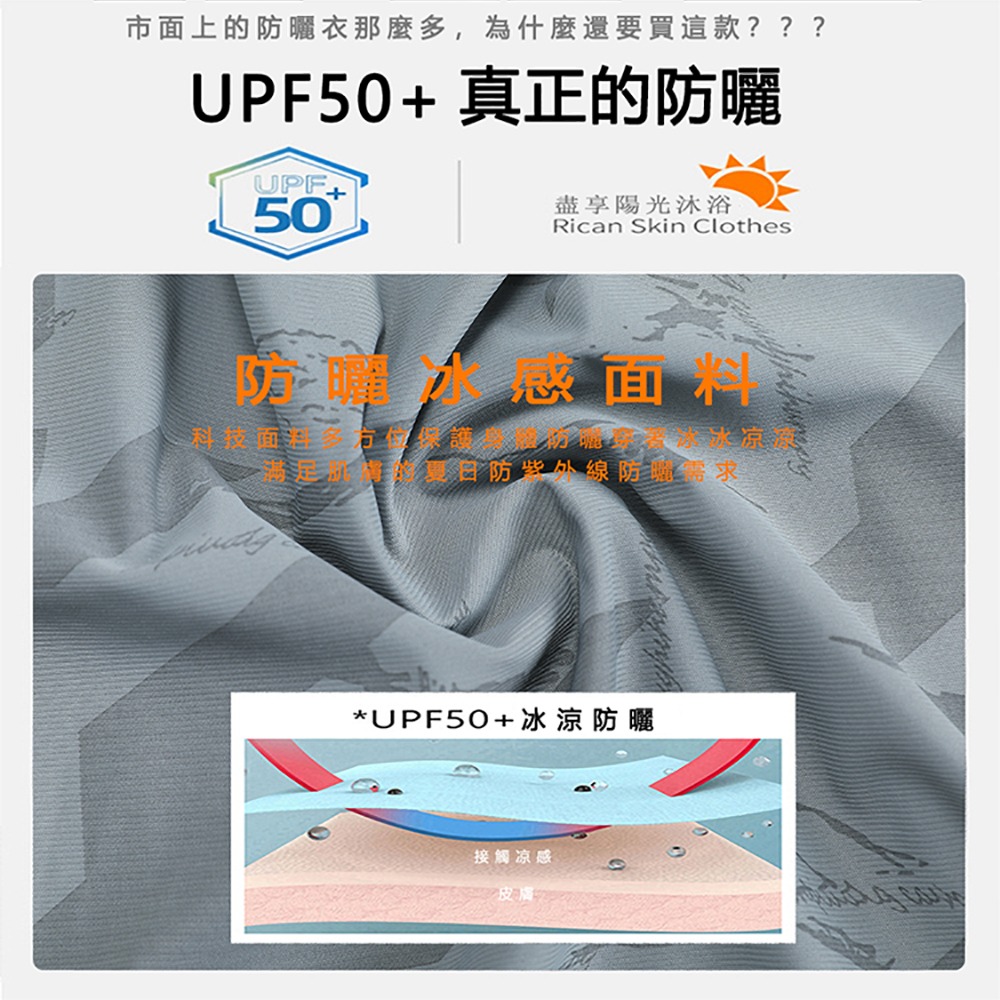 KASO 抗UV冰感防曬外套 涼夏 峰衣 薄外套 長袖外套 連帽外套 運動外套 2399-細節圖4